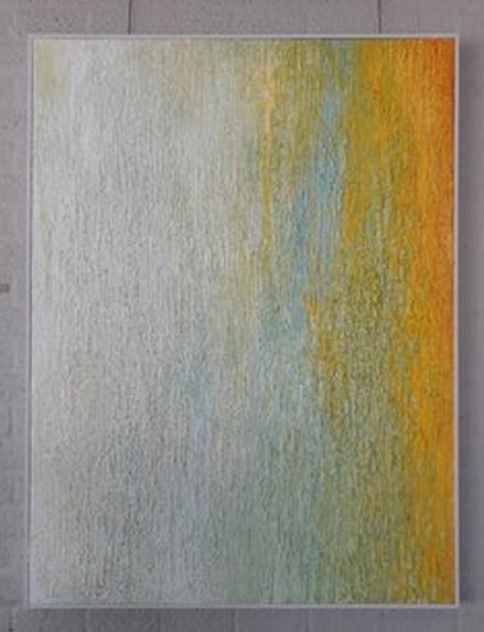 Van licht naar oker - 120 x 160 - olieverf